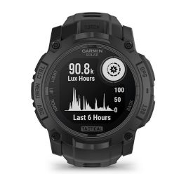 Garmin Instinct® 3 Solar Tactical Edition - Reloj Inteligente GPS, 50 mm, Pantalla AMOLED Táctil, Energía Solar, 40 Días Batería, Negro, Unisex