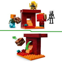 Lego Minecraft 21266 Batalla de Lava Abisal Juguete para Fanáticos de los Videojuegos