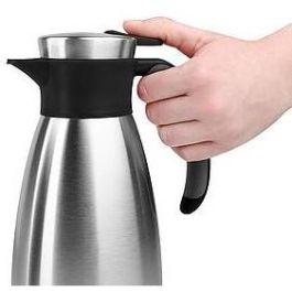 Emsa Jarra Termo Soft Grip 1 Litro Acero Inoxidable/Negro con Cierre Quick Tip