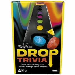 Hasbro Gaming HASF9833101 Drop Trivia, Juego Grupal Electrónico con Voz y Sonidos, 13+ años, 2+ Jugadores, 15 min, Inspirado en Trivial Pursuit