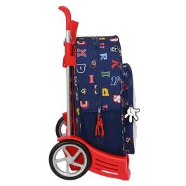 Mochila Escolar con Ruedas Mickey Mouse Clubhouse Only one Azul marino 33 x 42 x 14 cm