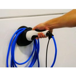 go-e Soporte de Cable Type 2 para Cable Cargador Coche Eléctrico - Montaje en Pared, Almacenamiento Seguro