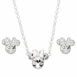 Disney Set Colgante Minnie Mouse y Pendientes a Juego Bañados en Plata con Cristales Transparentes Precio: 28.49999999. SKU: B145X3SMVC