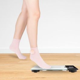 BLAUPUNKT Báscula de Baño Digital con Indicador de Temperatura y Superficie de Cristal Extraplano