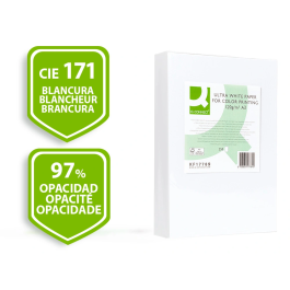 Q-connect Papel Fotocopiadora Ultra White Din A3 120 Gramos Paquete de 250 Hojas