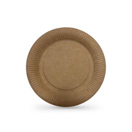 Set de 10 platos de cartón Kraft 20 cm Algon (24 Unidades) Set de 10 platos de cartón Kraft 20 cm Algon (24 Unidades)