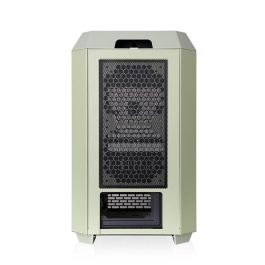 Thermaltake The Tower 250 Mini Tower para PC con Pantalla LCD de 3.9 pulgadas, Ventiladores 120mm Preinstalados - Matcha Green