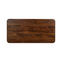 Mesa Comedor Marrón-Negro Madera Salón 180 X 90 X 76 cm