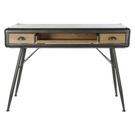 Escritorio DKD Home Decor Natural Gris claro Metal Abeto Madera de abeto 118 x 52 x 84 cm