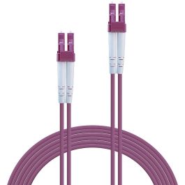 LINDY 46345 Cable Duplex LC/LC OM4 Multimodo 15m 50/125µm Rosa