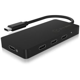 ICY BOX 4Port USB-C HUB 4xUSB-C 1xPower Delivery 100W Pasivo Negro