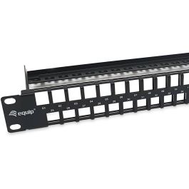 Equip Patchpanel 48x Cat6 19" UTP 1HE Keystone Montage sw