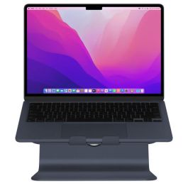 Rain Design mStand Soporte Ergonómico de Aluminio para Portátil con Disipador de Calor y Gestión de Cables, Midnight para MacBook y PC