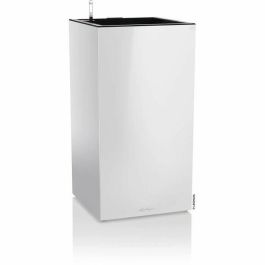 Lechuza LEC4008789137708 Macetero Canto Premium Column 40 con kit LED completo, blanco brillo