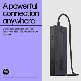 HP Hub USB-C Multiport 4K para Portátiles, Conexión Versátil y Carga
