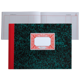 Miquelrius Cuaderno Cartone Cuarto Apaisado 100 Hojas Entrada y Salida Papel 70 g/m²