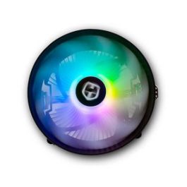 NOX Hummer H-123 PRO Disipador CPU, Refrigerador de aire 12cm LED RGB Rainbow, PWM, Baja Sonoridad, Compatible Intel/AMD, Negro