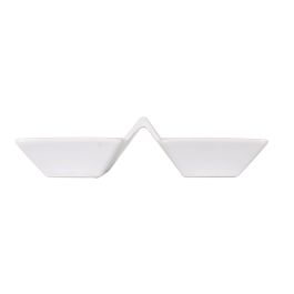 La Mediterranea Bol Doble Blanco 24.3 x 12.5 x 6 cm Yummy M (12 Unidades)