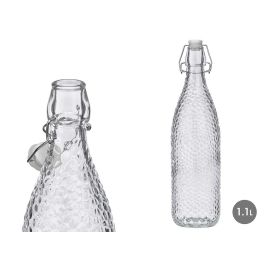 Botella Relieve Puntos 1,1L Vivalto 8X32CM (12 Unidades) Precio: 22.94999982. SKU: B1HEXXSHP9