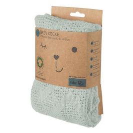 Roba ROB4005317327273 Manta Bebé LIL PLANET 80x80 cm Algodón Orgánico Lunares de Rizo Verde Escarchado