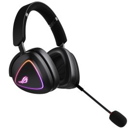 ASUS ROG Delta II Auriculares Gaming Inalámbricos y Alámbricos USB-C con Micrófono Extraíble y Control de Volumen, Negro