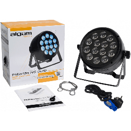 ALGAMLIGHT PARWASH 1415 QUAD Iluminación LED RGB+WW 14x15W profesional con ángulo de 35°
