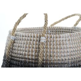 Cesta Balines DKD Home Decor Natural Gris 52 x 40 x 52 cm Set de 2 Cesta Balines DKD Home Decor Natural Gris 52 x 40 x 52 cm Set de 2