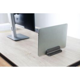 eSTUFF Soporte Universal para Laptop Gris Oscuro de Aluminio Ajustable 11-45mm