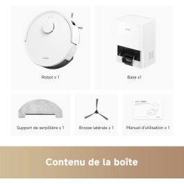 Mova DRE1731314571685 Robot Aspirador E20 Plus con Vaciado Automático 90 Días, 5000 Pa