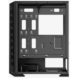 Hiditec MH12 Torre Negro E-ATX, ATX, Micro ATX, Mini-ITX PC Chasis con USB Type-C y Refrigeración ARGB