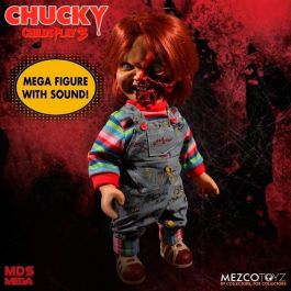 MEZCO TOYZ Chucky Figura El Muñeco Diabólico 3 Cara Pizza Parlante 38cm Articulado Inglés