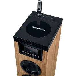 Thomson THO1720571001858 Altavoz Torre Bluetooth, CD, USB, SD, Radio FM, 60W, Mando a Distancia, Negro/Madera Thomson THO1720571001858 Altavoz Torre Bluetooth, CD, USB, SD, Radio FM, 60W, Mando a Distancia, Negro/Madera