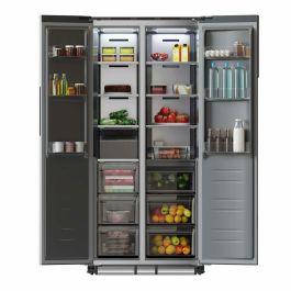 Frigorífico Cecotec Bolero CoolMarket SBS 436 SBI Acero Puerta americana