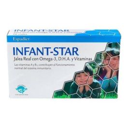 ESPADIET Jalea Real Infant Star Omega 3 para Niños con Polen, Própolis, Quina y Vitaminas - 20 Viales Precio: 21.5000005. SKU: B1FJCCJ2L2