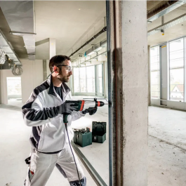 Metabo Taladro percutor combinado KHE 2660 Quick SDS Plus y portabrocas de cambio rápido - 3 julios