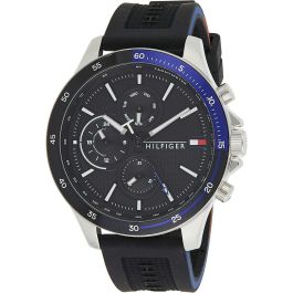 Reloj Hombre Tommy Hilfiger BANK Negro (Ø 46 mm) Precio: 123.89999974. SKU: S7232649