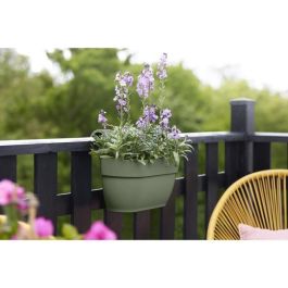 Elho Maceta Vibia Campana Easy Hanger Medium Verde pistacho para Balcón exterior, L 24,1 x P 36 x H 26,5 cm Elho Maceta Vibia Campana Easy Hanger Medium Verde pistacho para Balcón exterior, L 24,1 x P 36 x H 26,5 cm