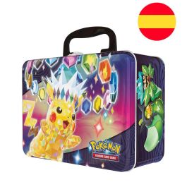 POKEMON JUEGO DE CARTAS Estuche Collector Chest Pokémon Español - 6 Sobres de Refuerzo, 2 Cartas Promo, Mini Carpeta y Pegatinas