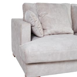 Sofá 2 Plazas Beige Tejido Salón 190 X 120 X 91 cm