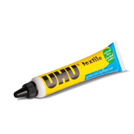 Uhu Pegamento Especial Textil Tubo 20 gr para Algodón, Tela Vaquera, Fieltro y Cuero