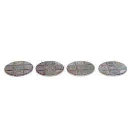 Posavasos Indio DKD Home Decor Multicolor Dorado 10.8 x 0.7 x 10.8 cm Set de 4 Posavasos Indio DKD Home Decor Multicolor Dorado 10.8 x 0.7 x 10.8 cm Set de 4