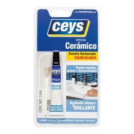 Esmalte Restaurador Ceramico Ceys 15Ml Blanco Brillo 505101 Ceys
