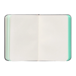 Antartik Cuaderno A7 Tapa Dura Hojas Lisas Gris y Turquesa 80 Hojas 80 gr FSC