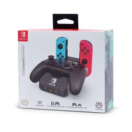 Power A 1525991-01 HUB de Carga para Nintendo Switch y Mandos Pro, Compatible con Joy-Cons y Mandos Inalámbricos PowerA