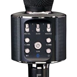 Lenco BMC-090 Micrófono Karaoke Inalámbrico Bluetooth 5W Negro con Altavoces Integrados