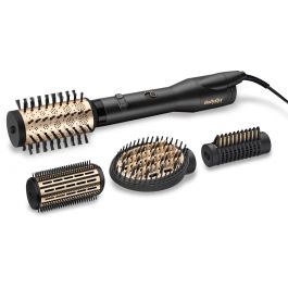 Babyliss AS970E Cepillo de Aire Rotatorio Big Hair Lustre 650W, Iónico con 4 Accesorios para Volumen, Alisar y Puntas