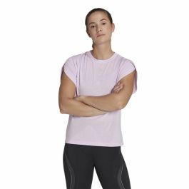 Camiseta de Manga Corta Mujer Adidas trainning Floral Lila