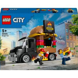 LEGO 60404 Camión Hamburguesería City, Puesto de comida móvil con forma de hamburguesa gigante y minifiguras +5 años Precio: 21.49999995. SKU: B1EATVRGF4
