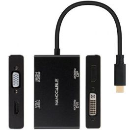 Hub USB-C NANOCABLE 10.16.4307 Negro