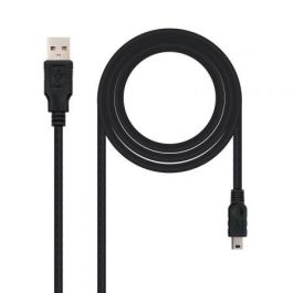 Cable USB 2.0 A a Mini USB B NANOCABLE 10.01.0405 (4.5 m) Negro